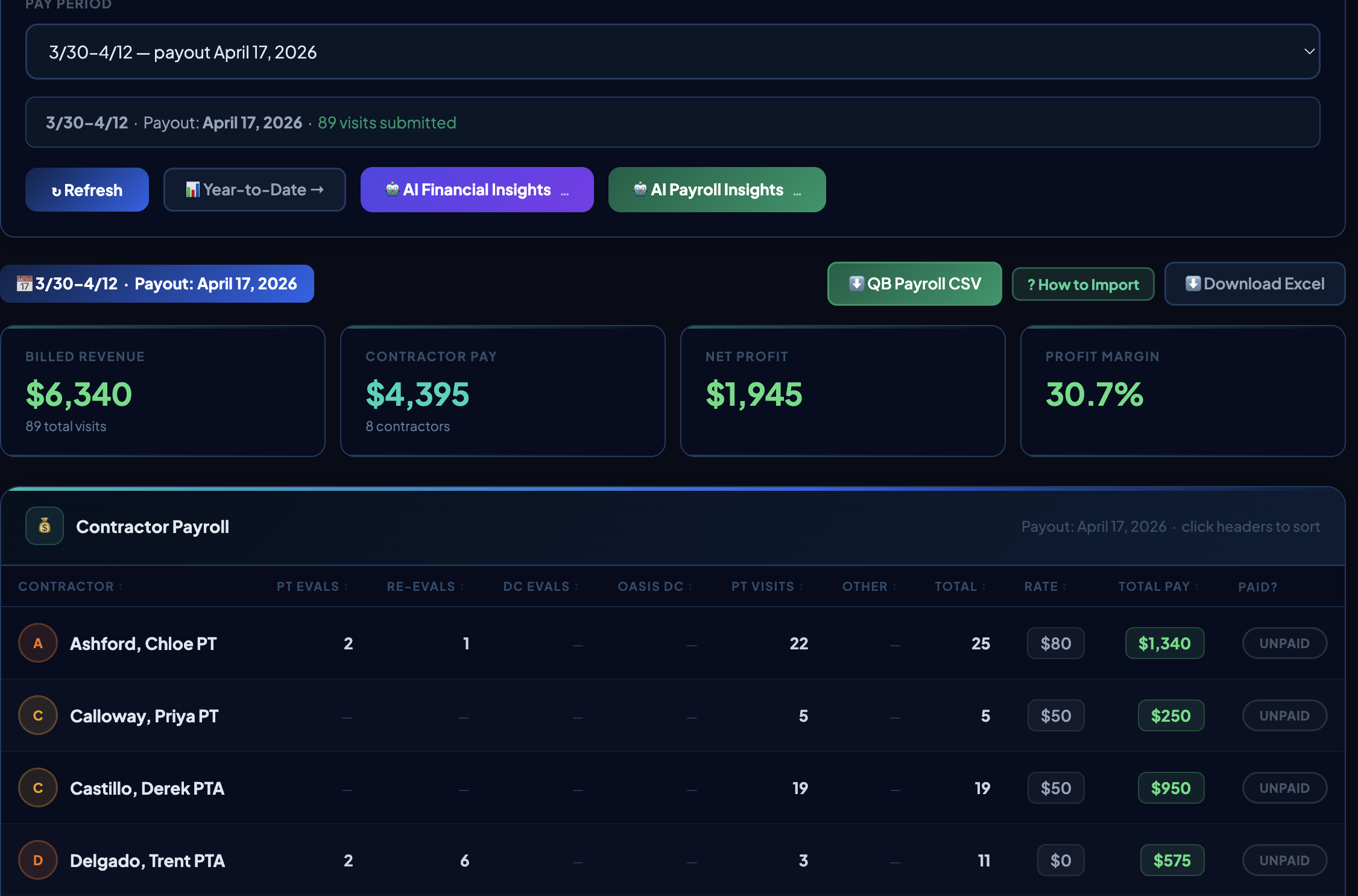 HomeHealthSync Payroll